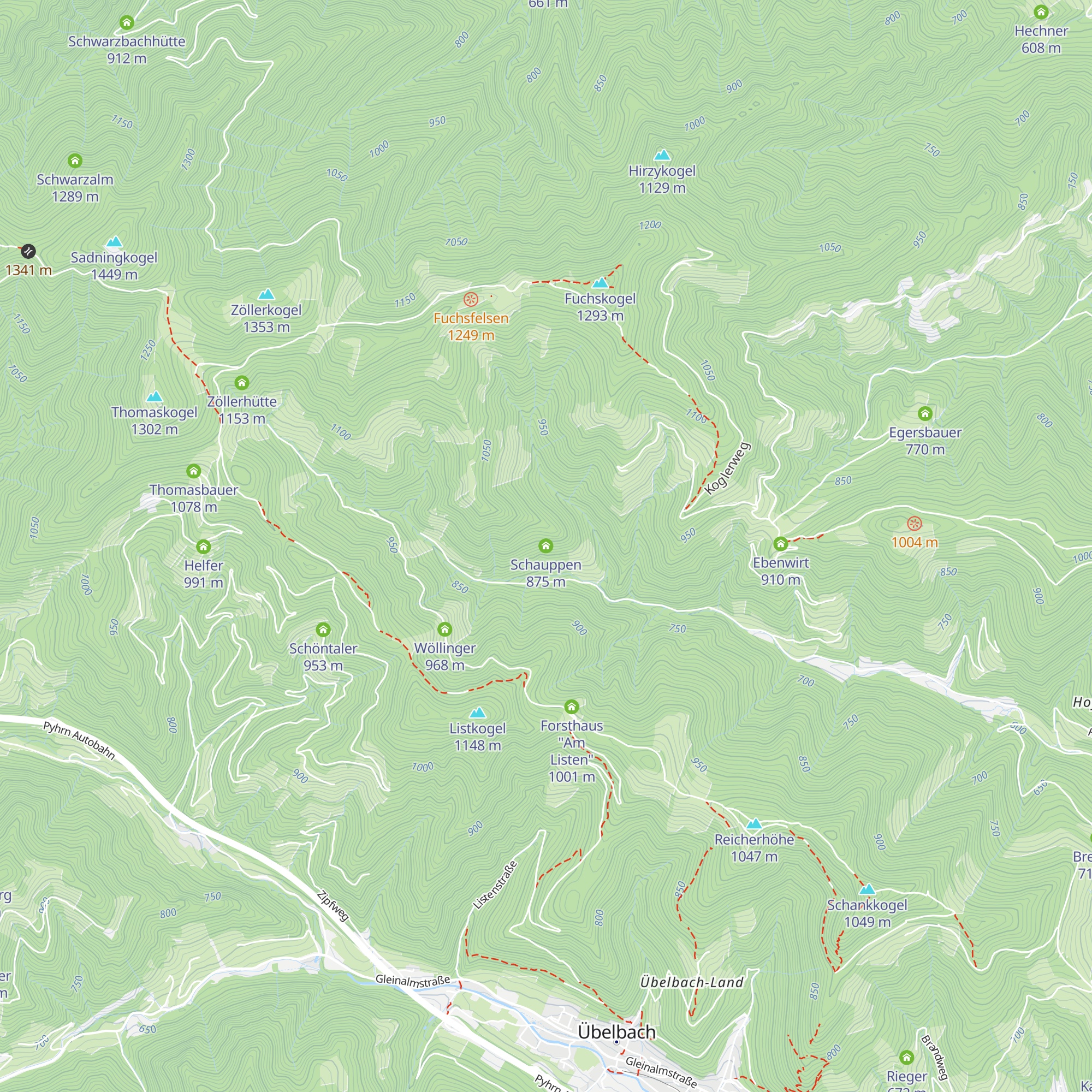Schauppen map