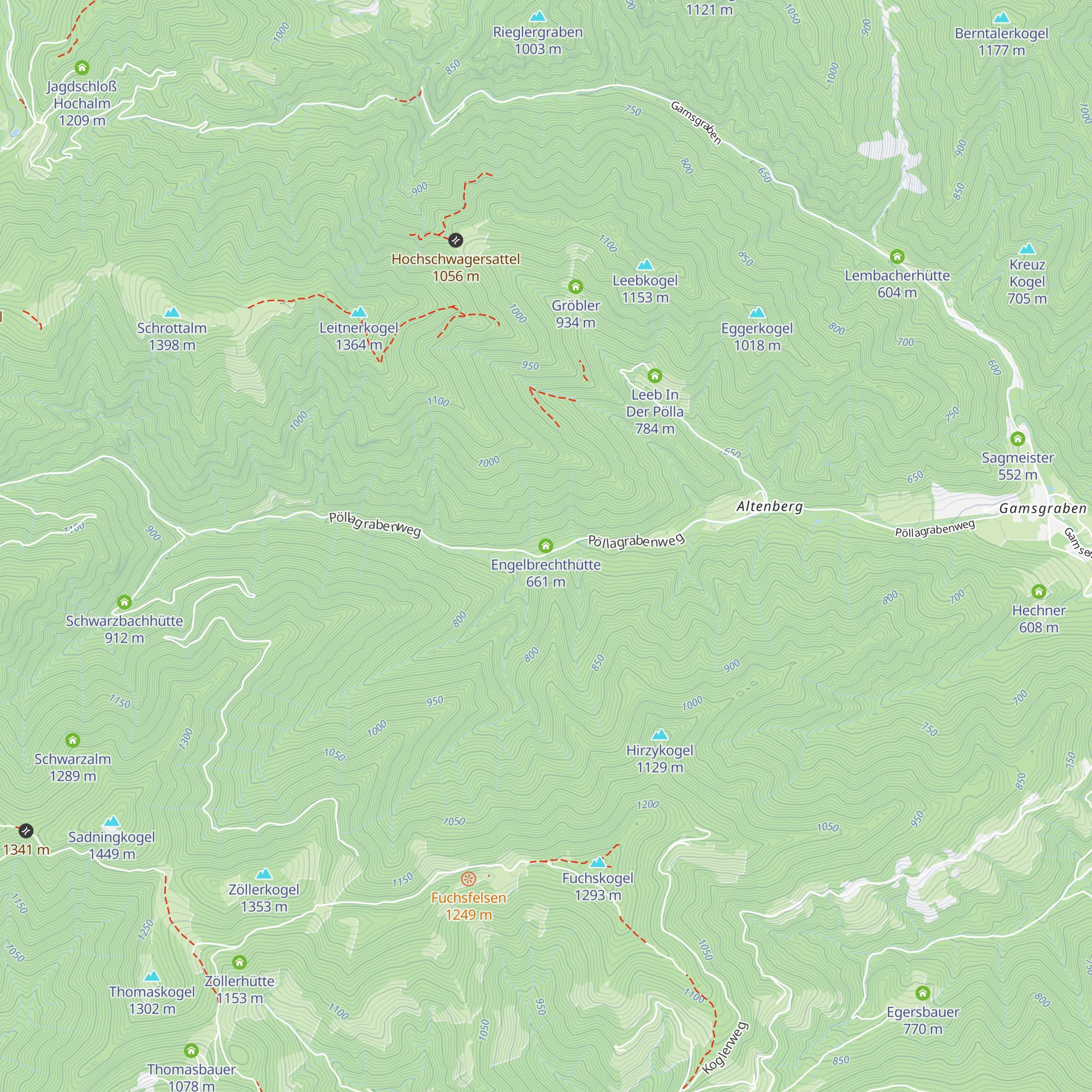 Engelbrechthütte map