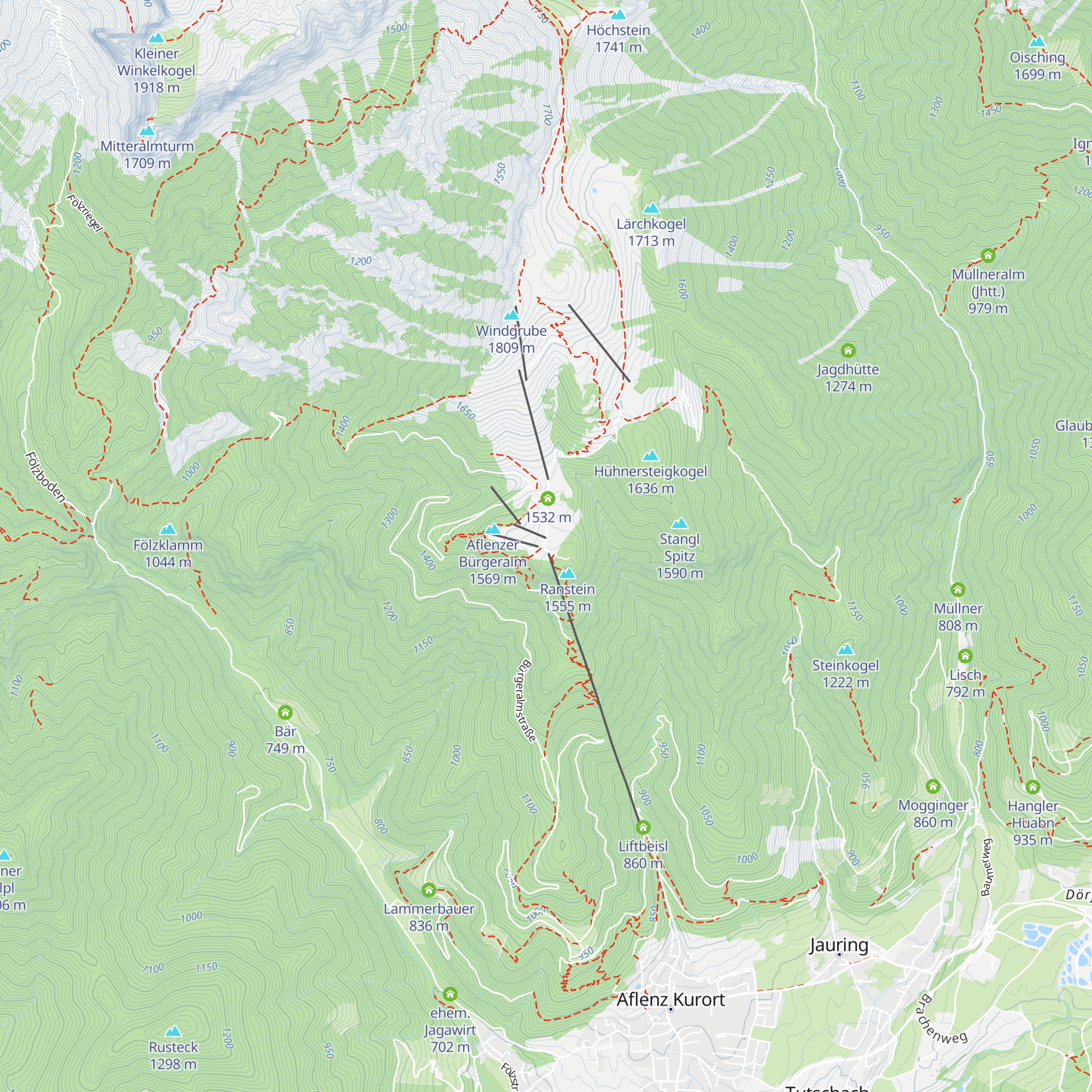 Gasthof Schönleitenblick map