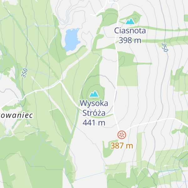Map of Wysoka Stróża