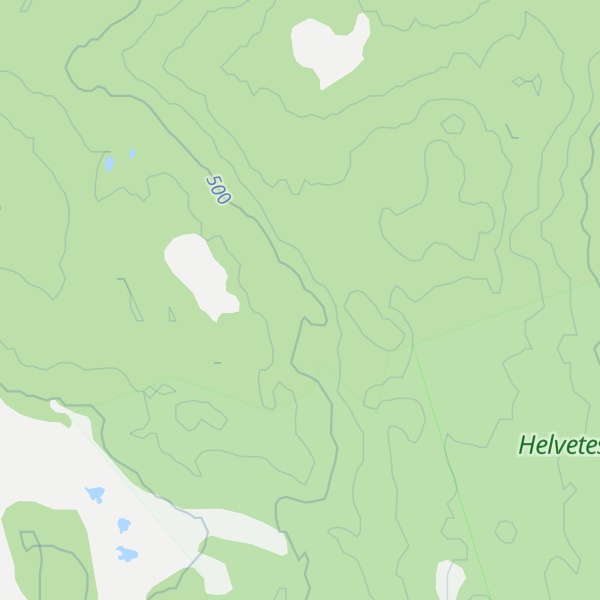 Map of Helvetesbrännan
