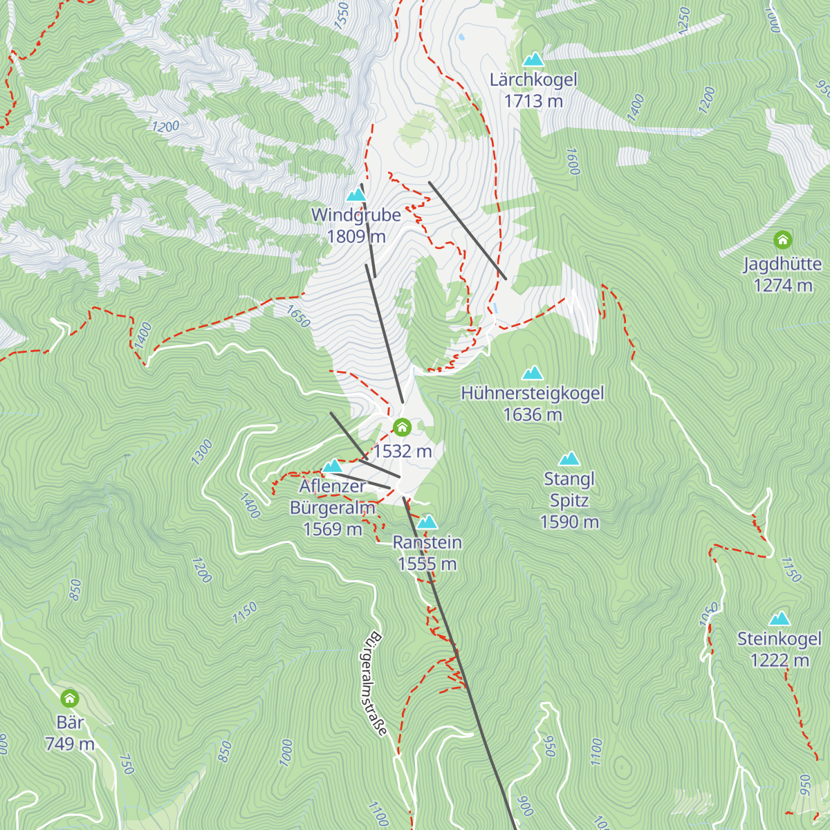 Almrauschhütte map