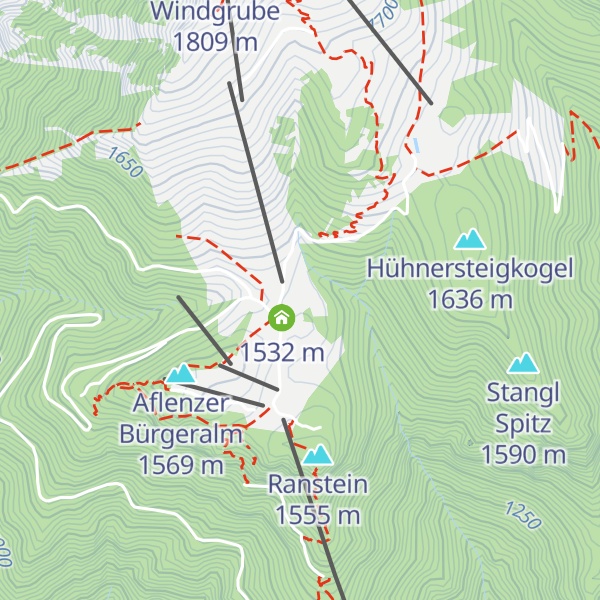 Map of Almrauschhütte