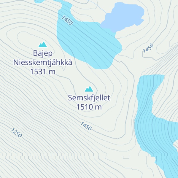 Map of Semskfjellet