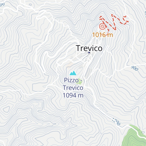 Map of Pizzo - Trevico