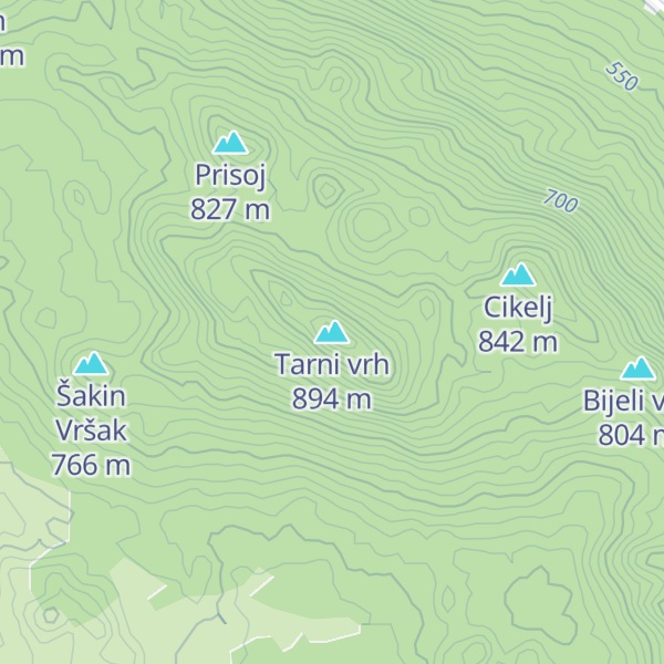 Map of Tarni vrh