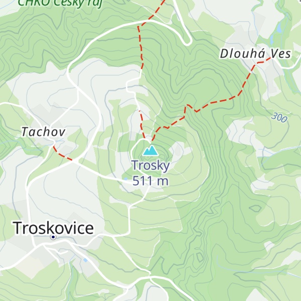 Map of Trosky