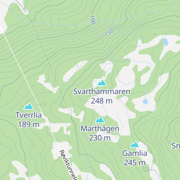 Map of Lappkjerstiheia