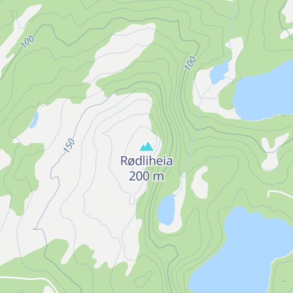Map of Rødliheia