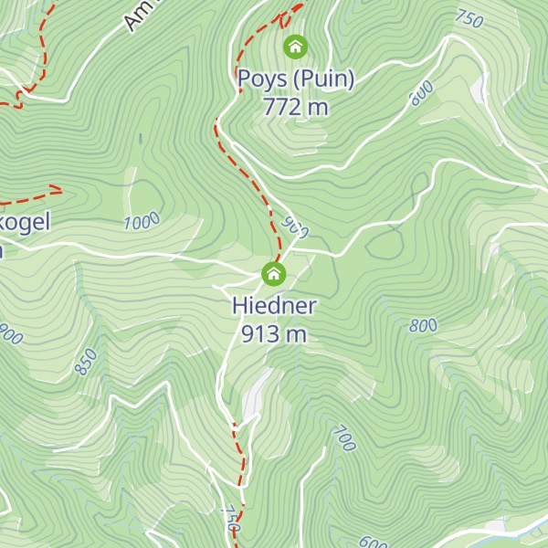 Map of Hiedner