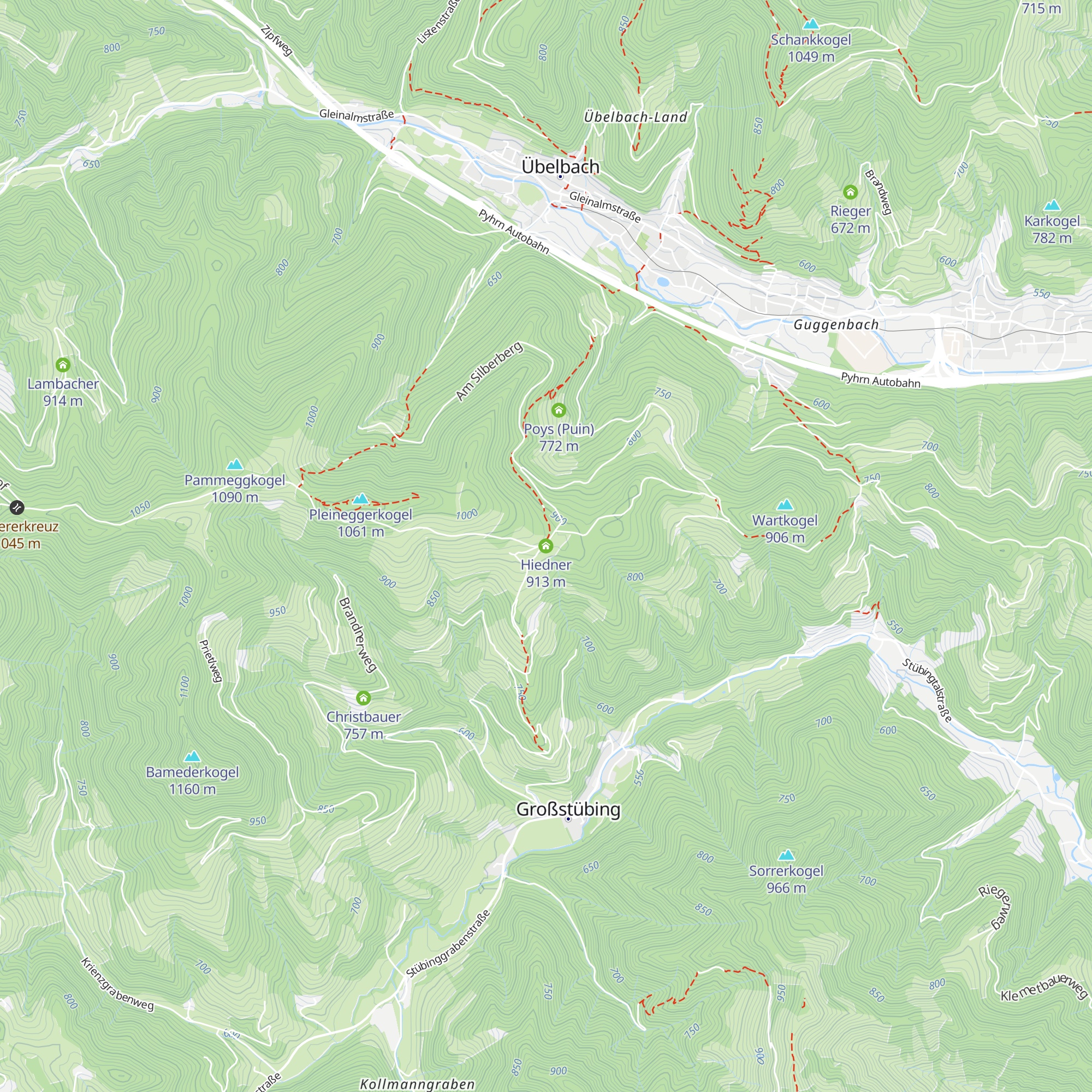 Hiedner map