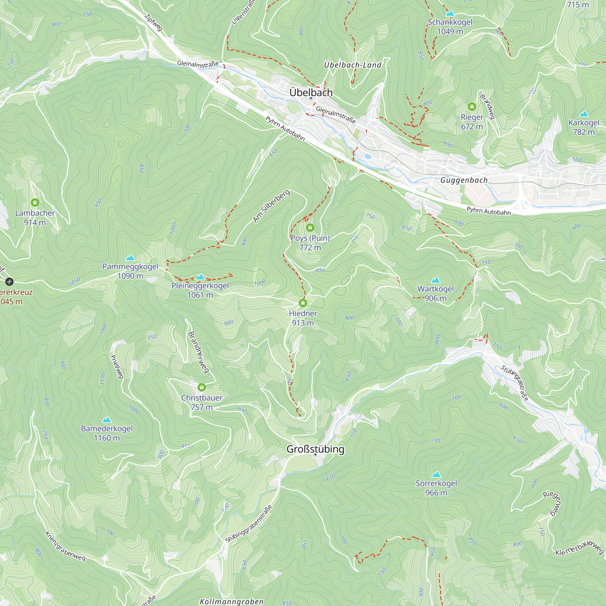Hiedner map