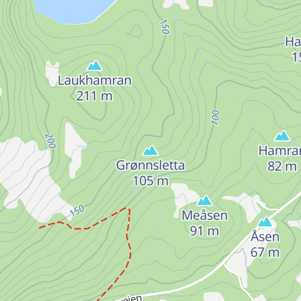 Map of Grønnsletta