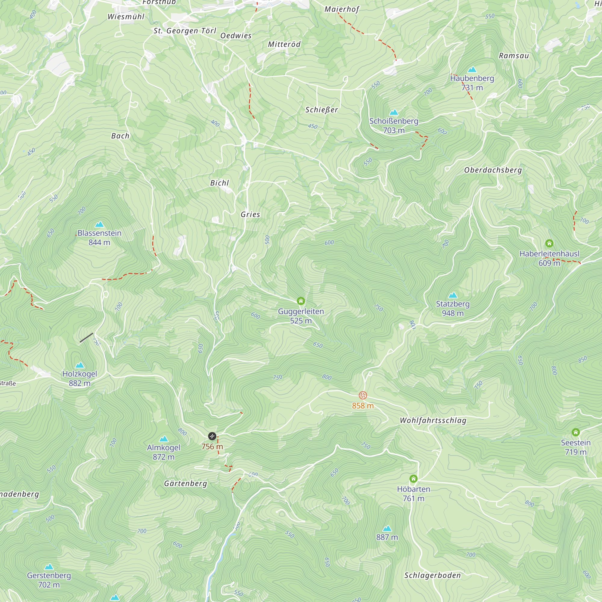 Guggerleiten map