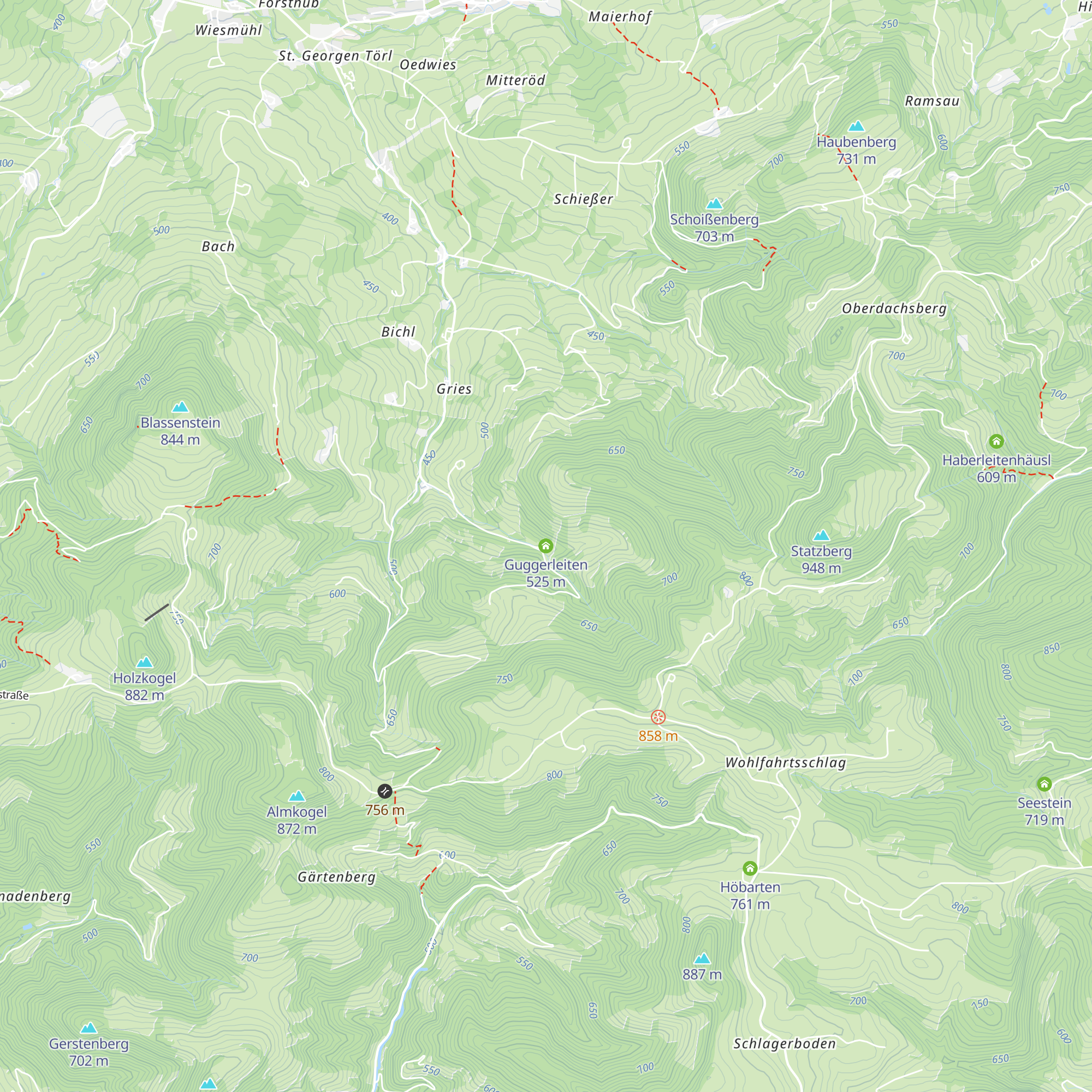 Guggerleiten map