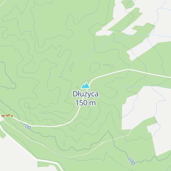 Map of Dłużyca