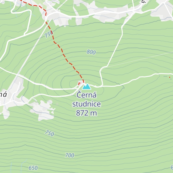 Map of Černá studnice