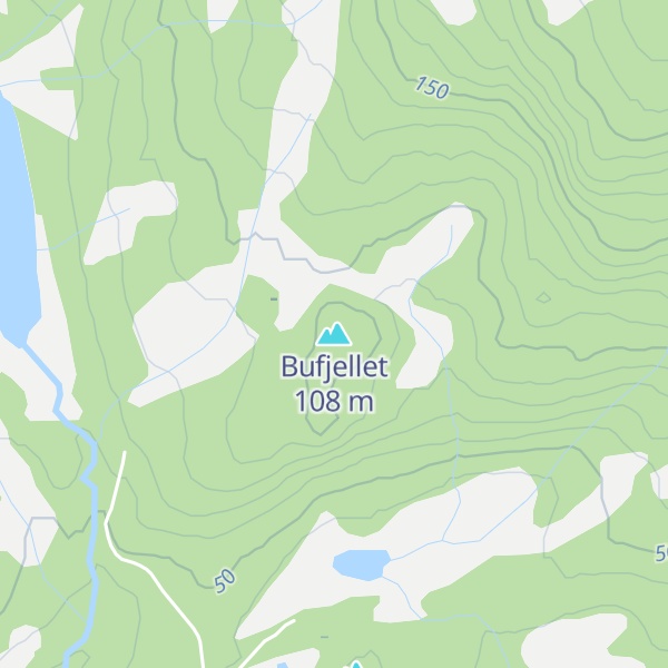 Map of Bufjellet