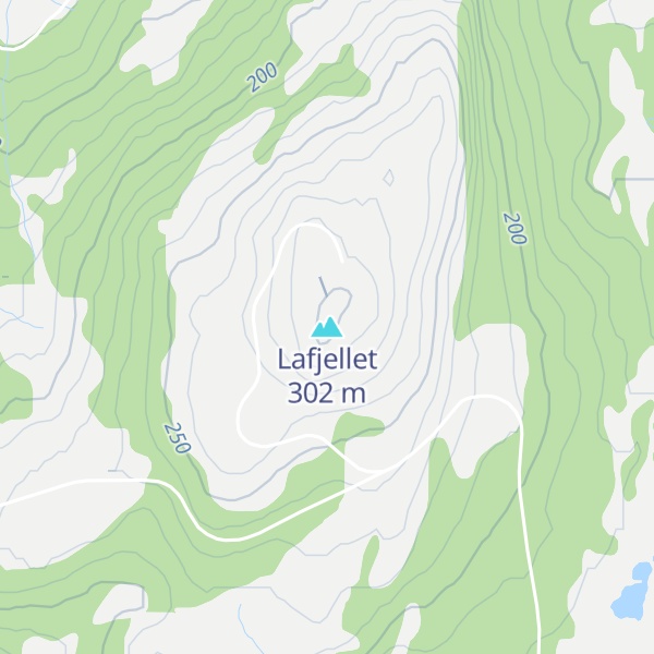 Map of Lafjellet