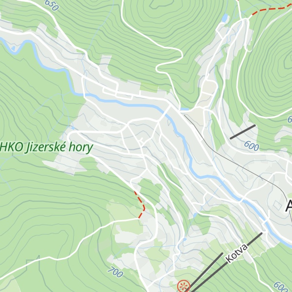 Map of Horská chata Bludička