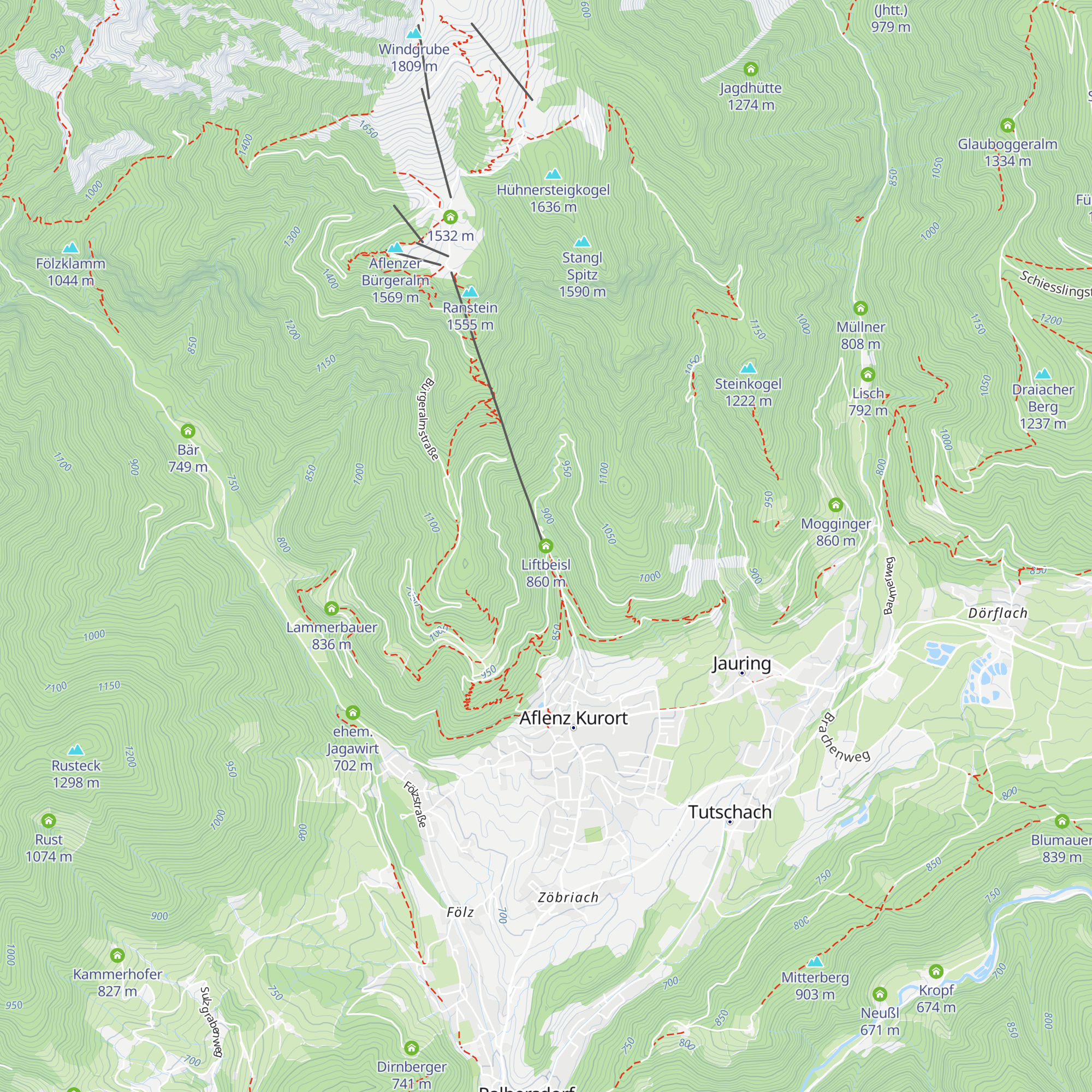Liftbeisl map