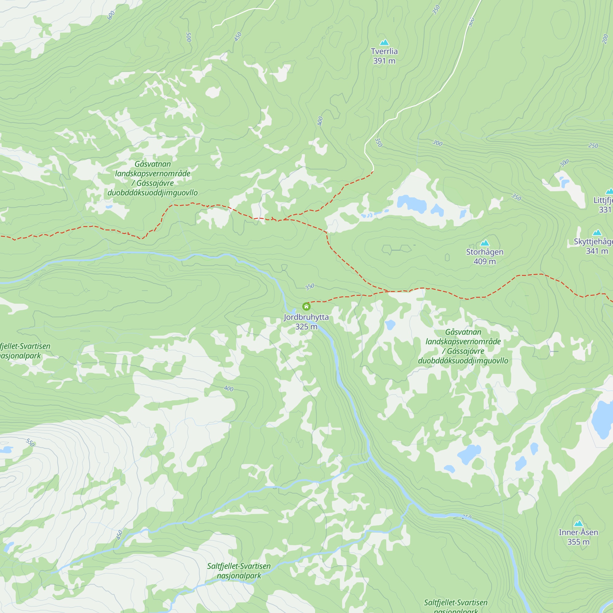 Jordbruhytta map