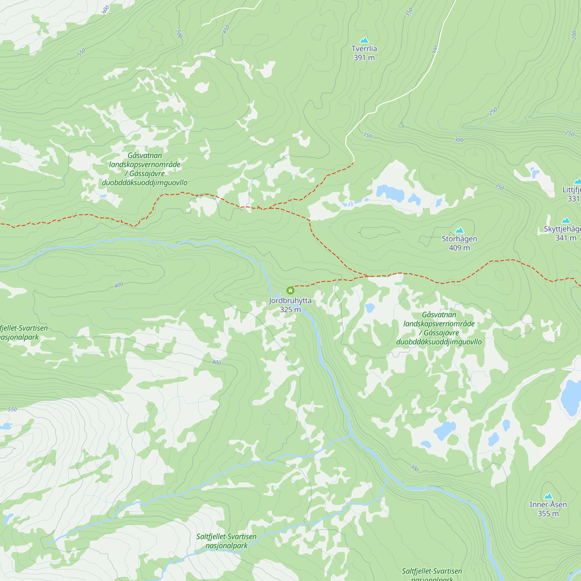 Jordbruhytta map