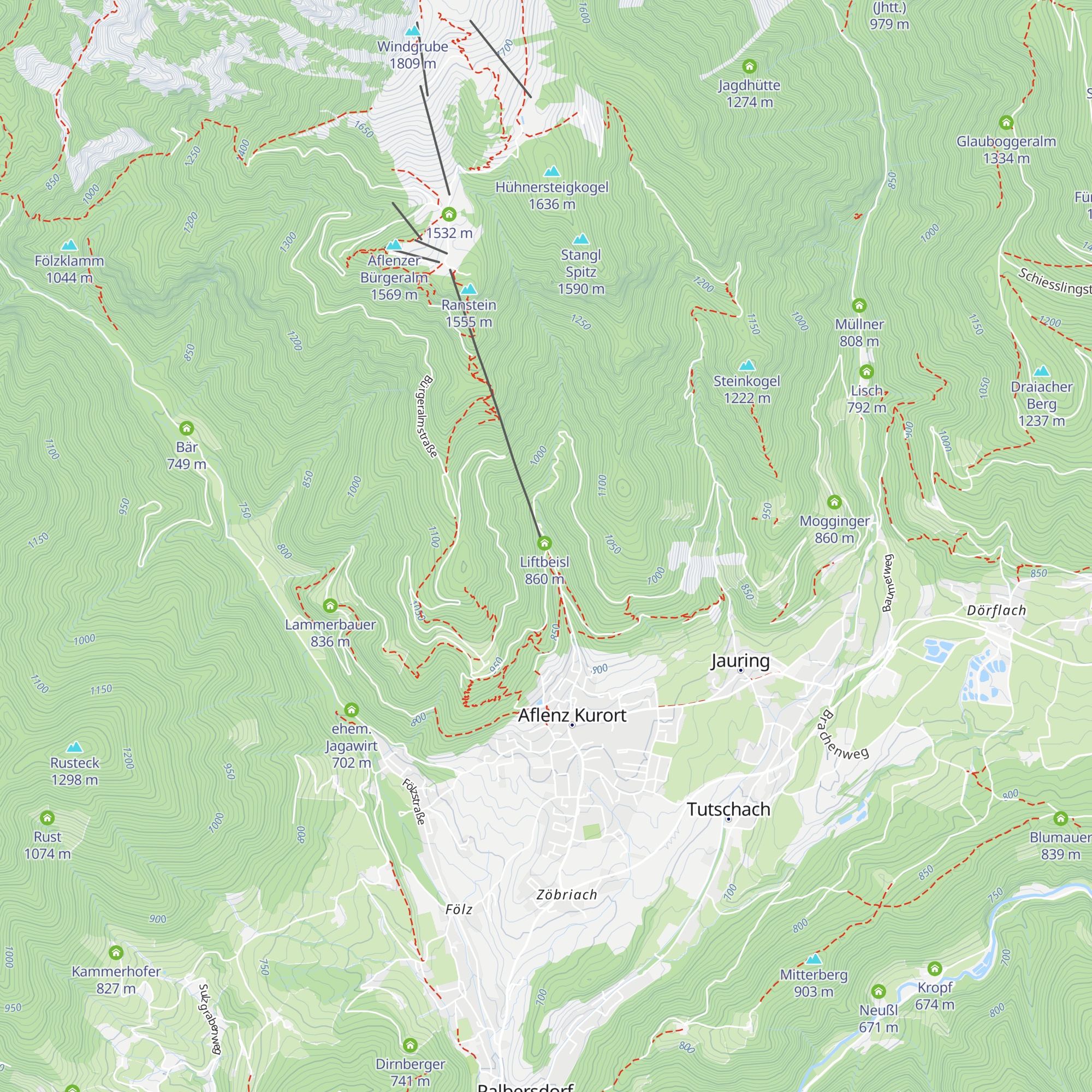 Ski Rental map