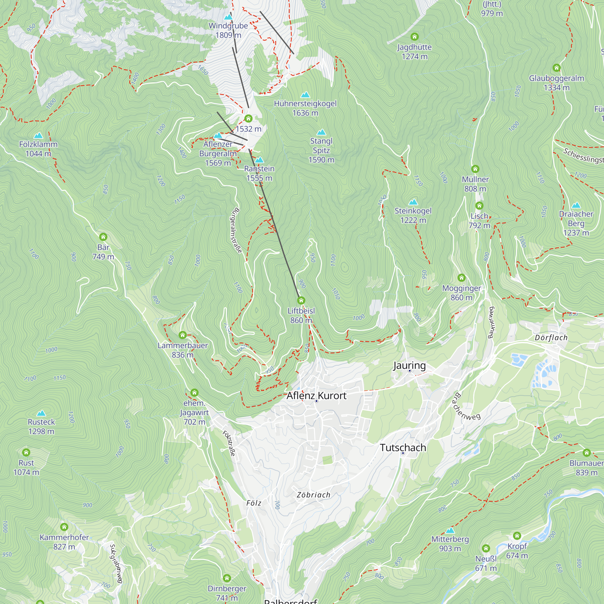 Ski Rental map