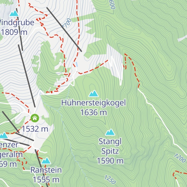Map of Hühnersteigkogel