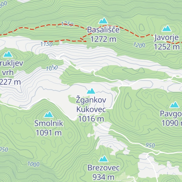 Map of Žgankov Kukovec