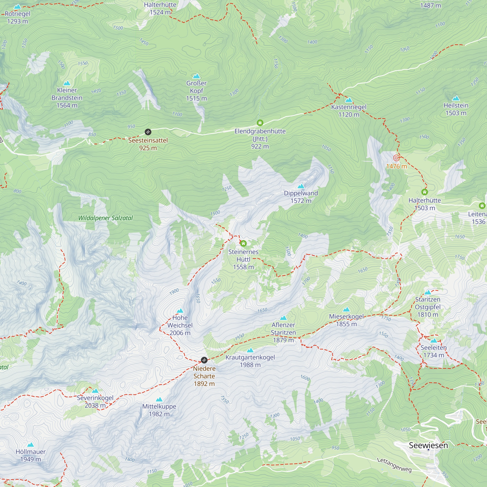 Steinernes Hüttl map