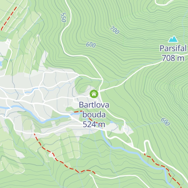 Map of Bartlova bouda