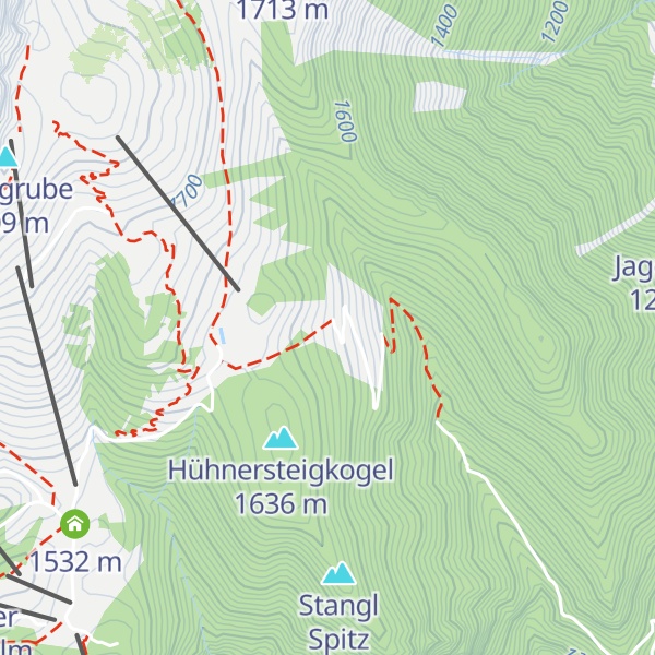 Map of Jauringer Alm