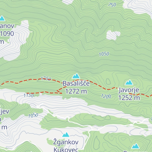 Map of Basališče