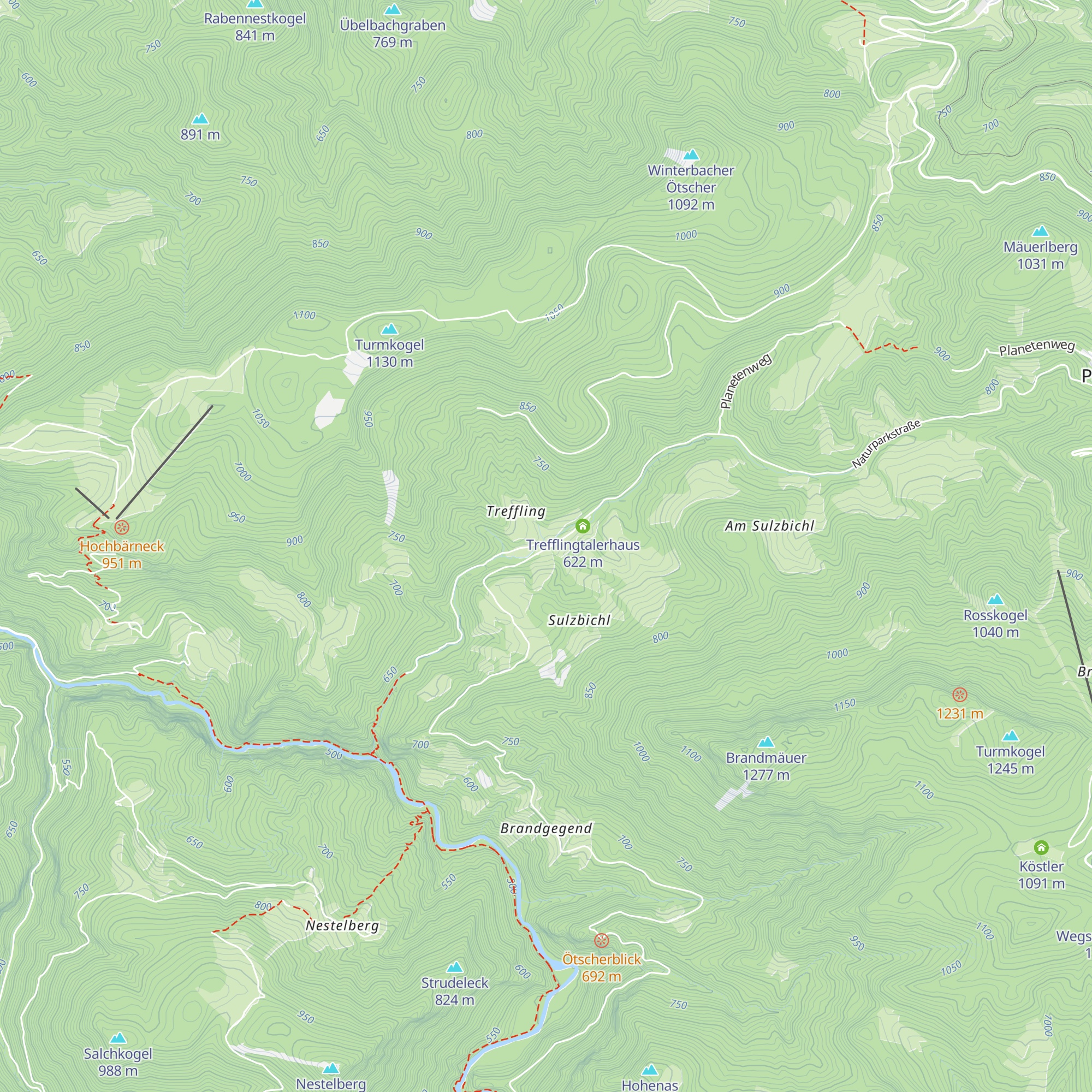 Trefflingtalerhütte map