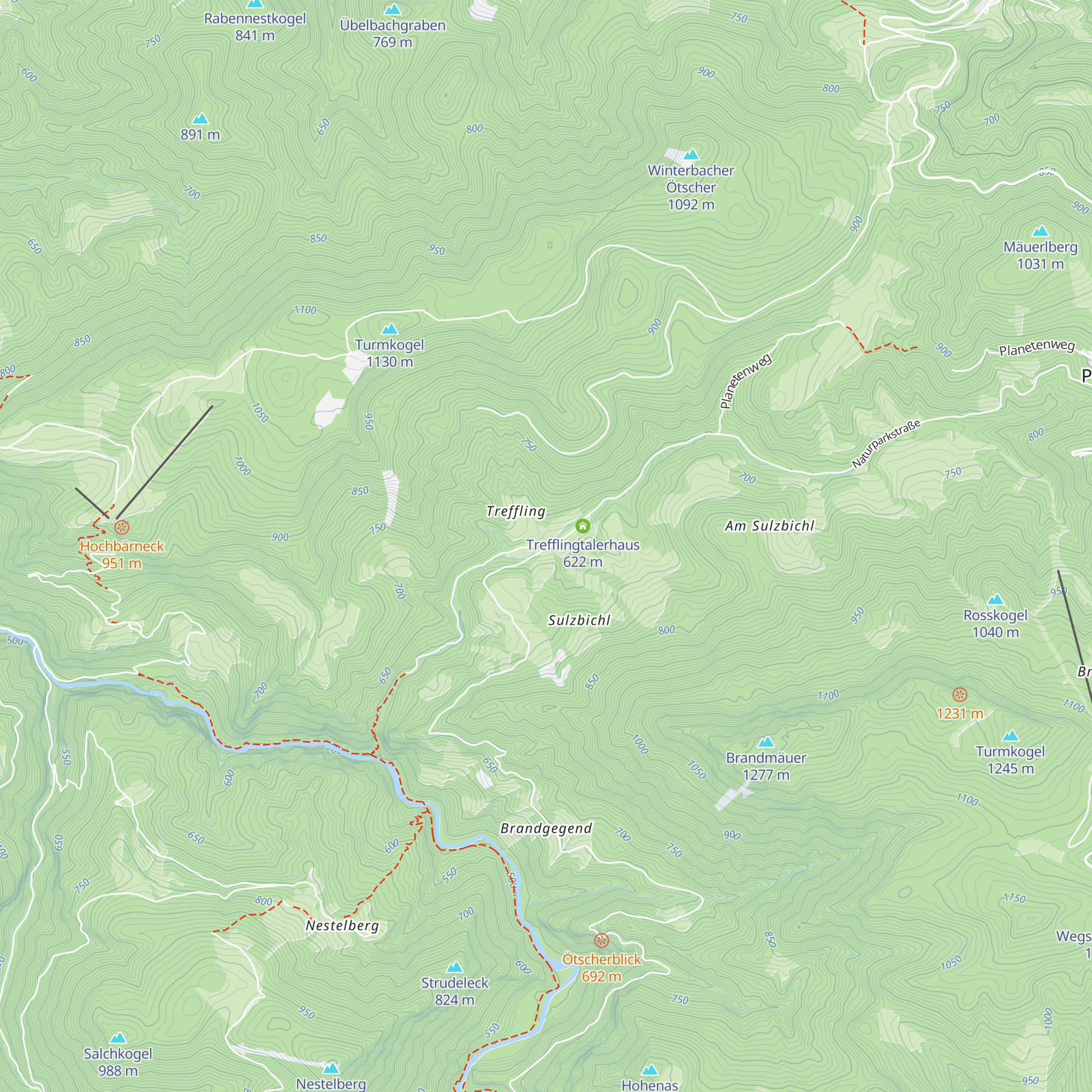 Trefflingtalerhütte map