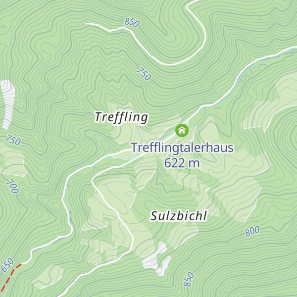Map of Trefflingtalerhütte