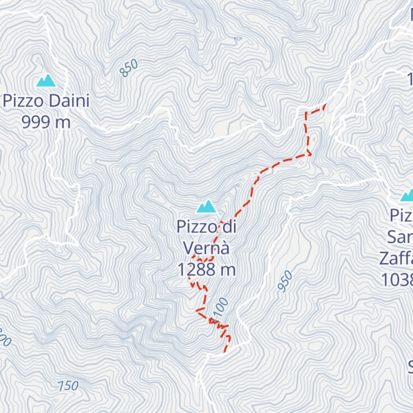 Map of Pizzo di Vernà