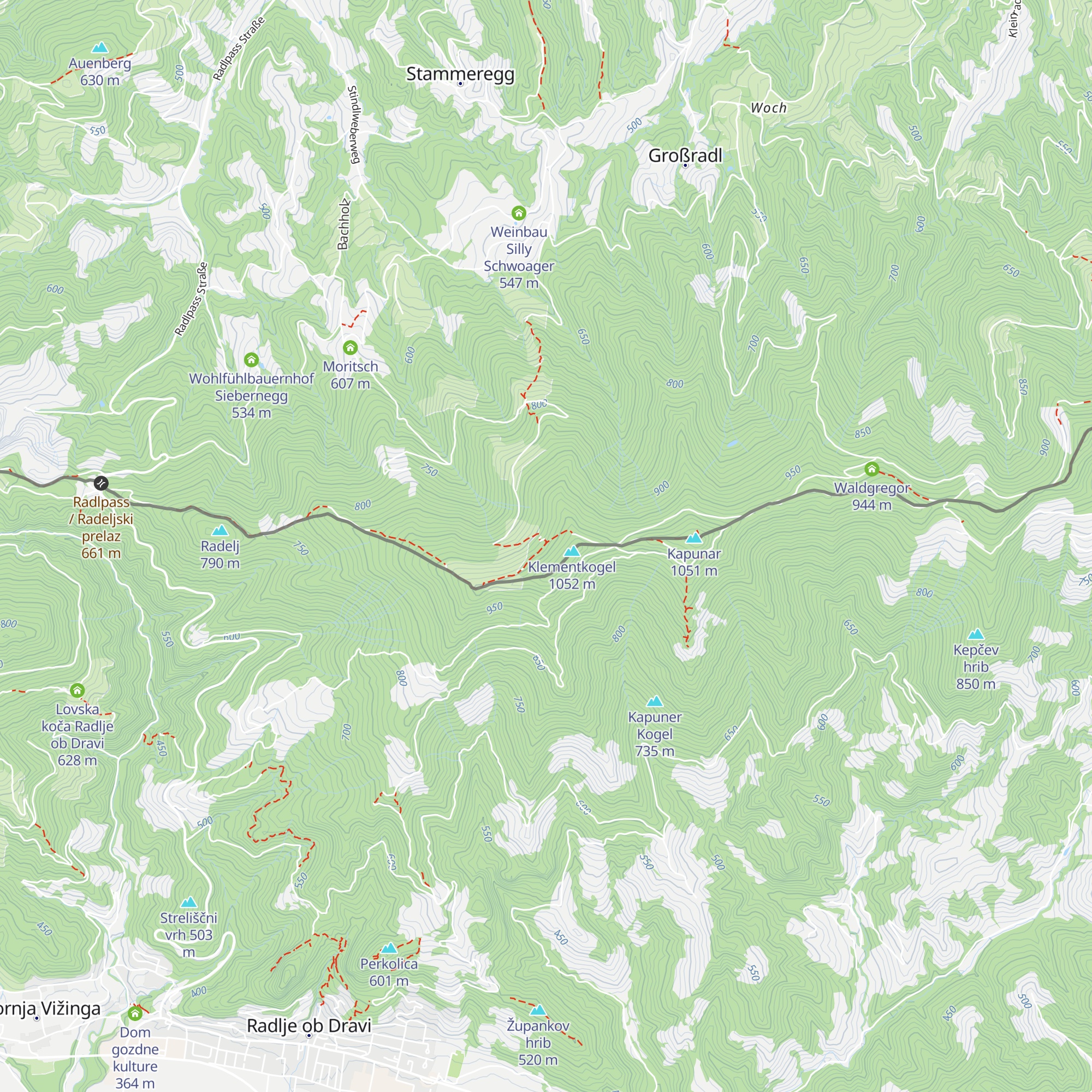 Kapunerhütte map