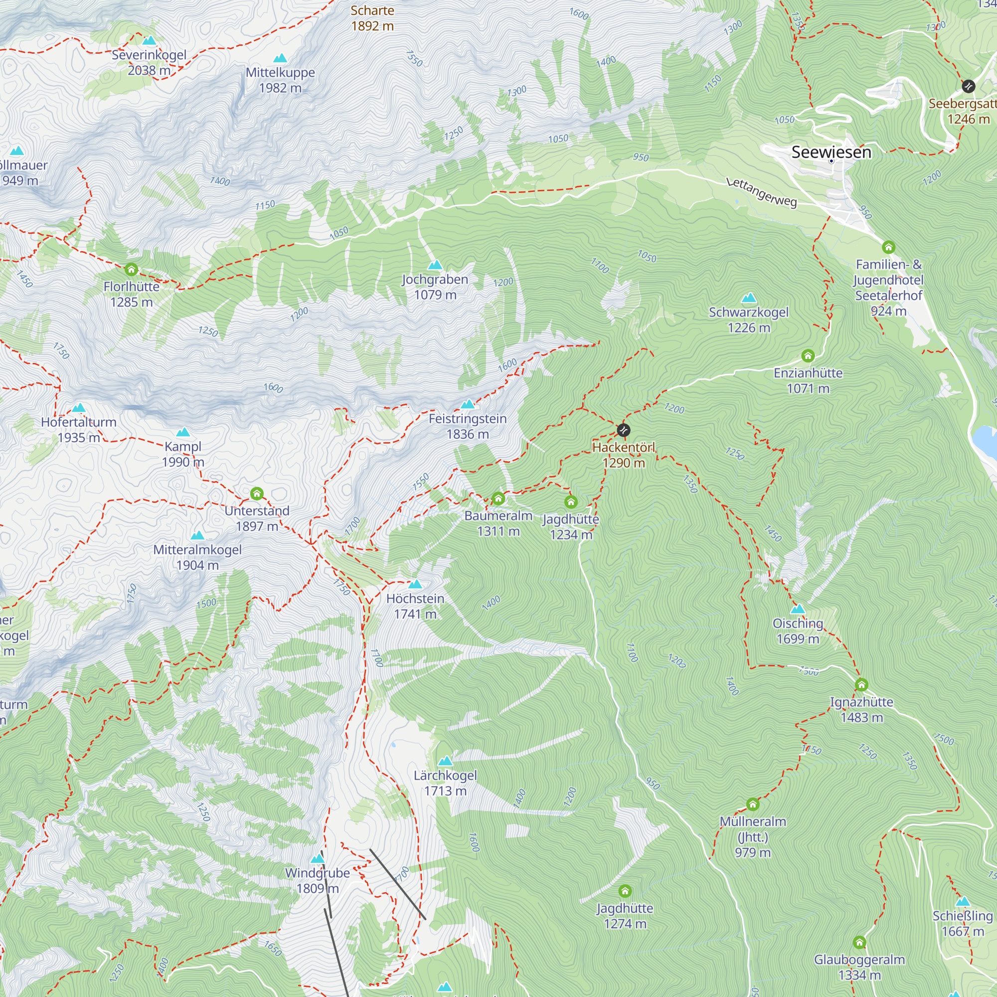 Baumeralm map