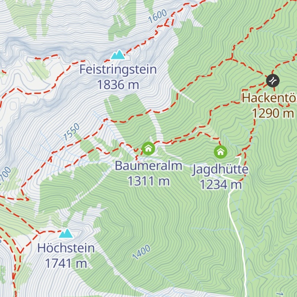 Map of Baumeralm