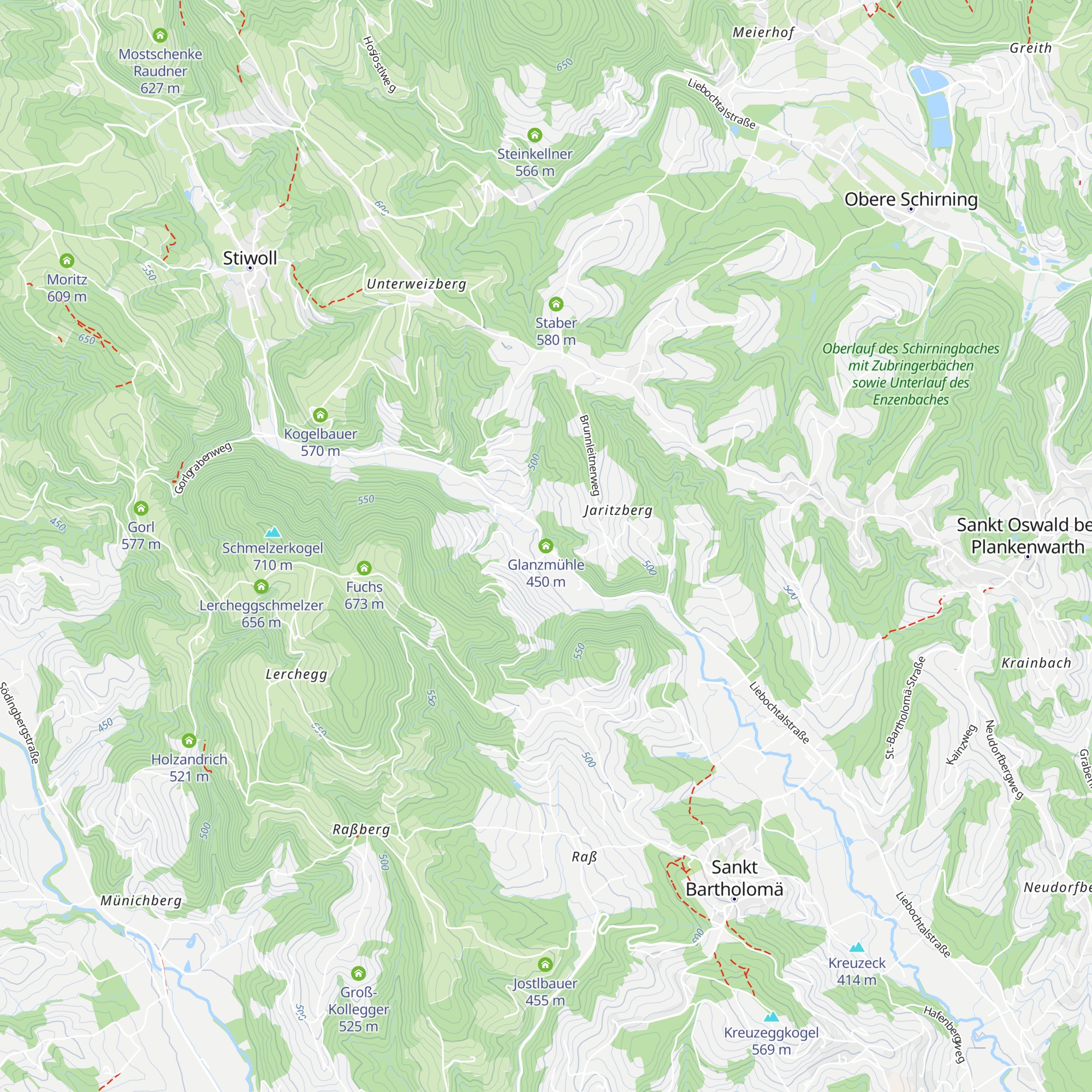 Glanzmühle map