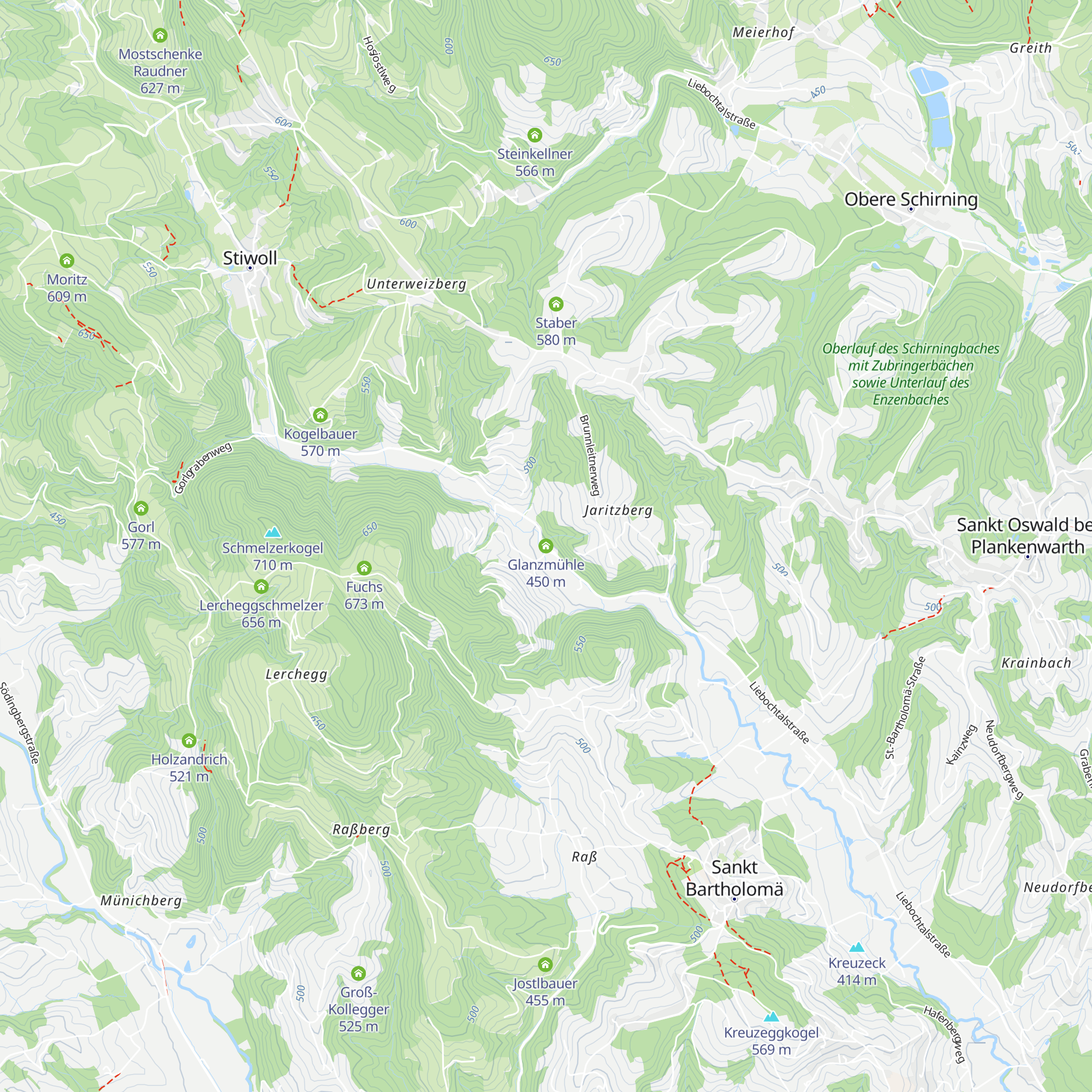 Glanzmühle map