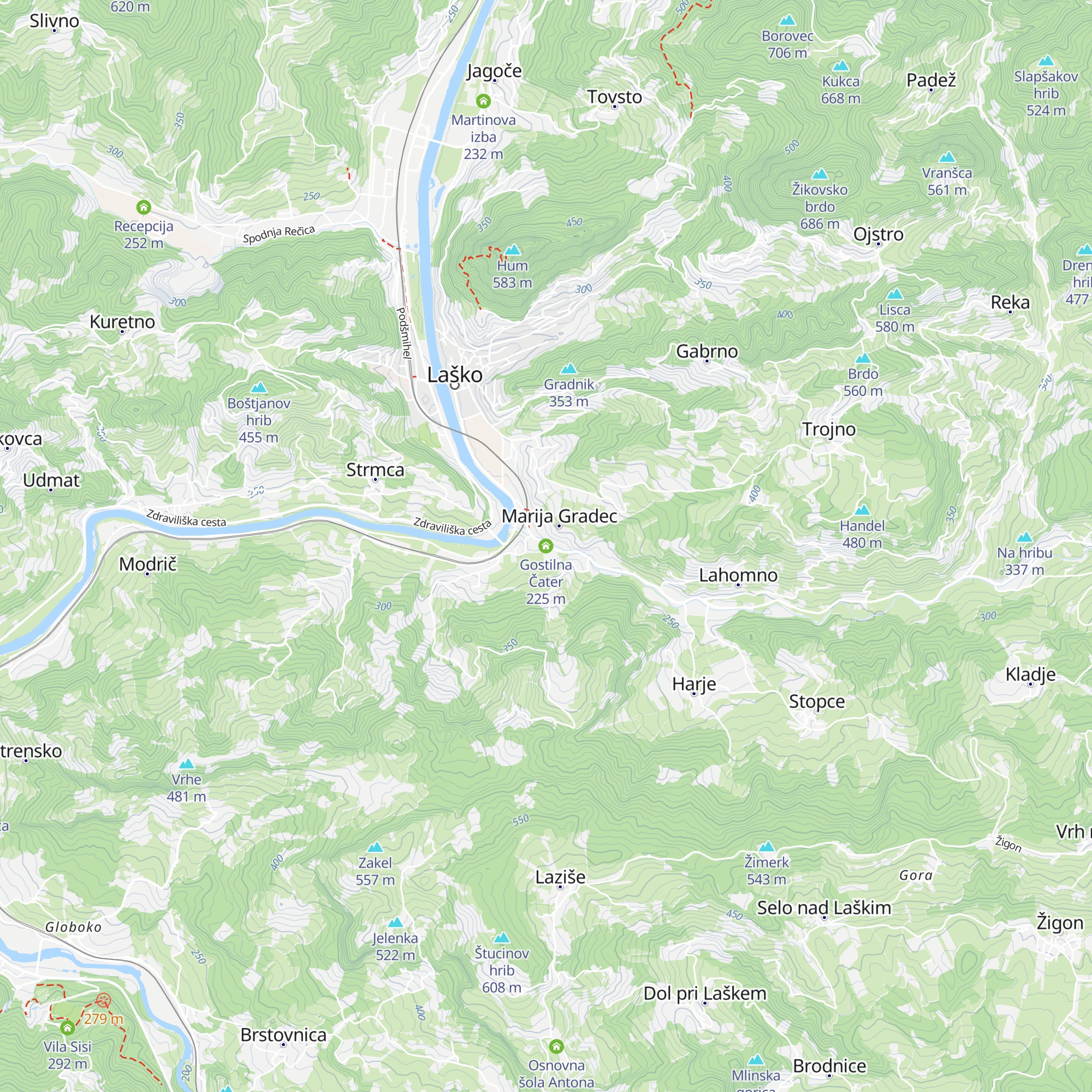 Gostilna Čater map