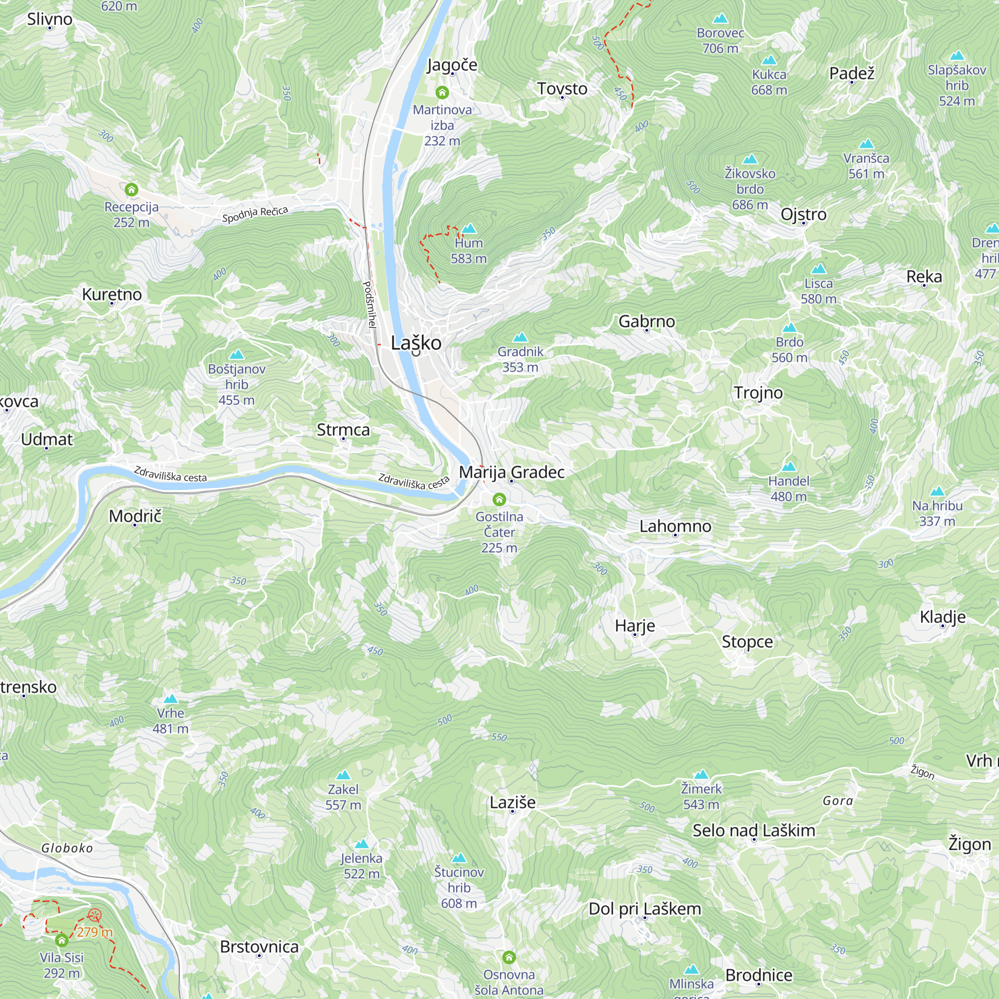 Gostilna Čater map