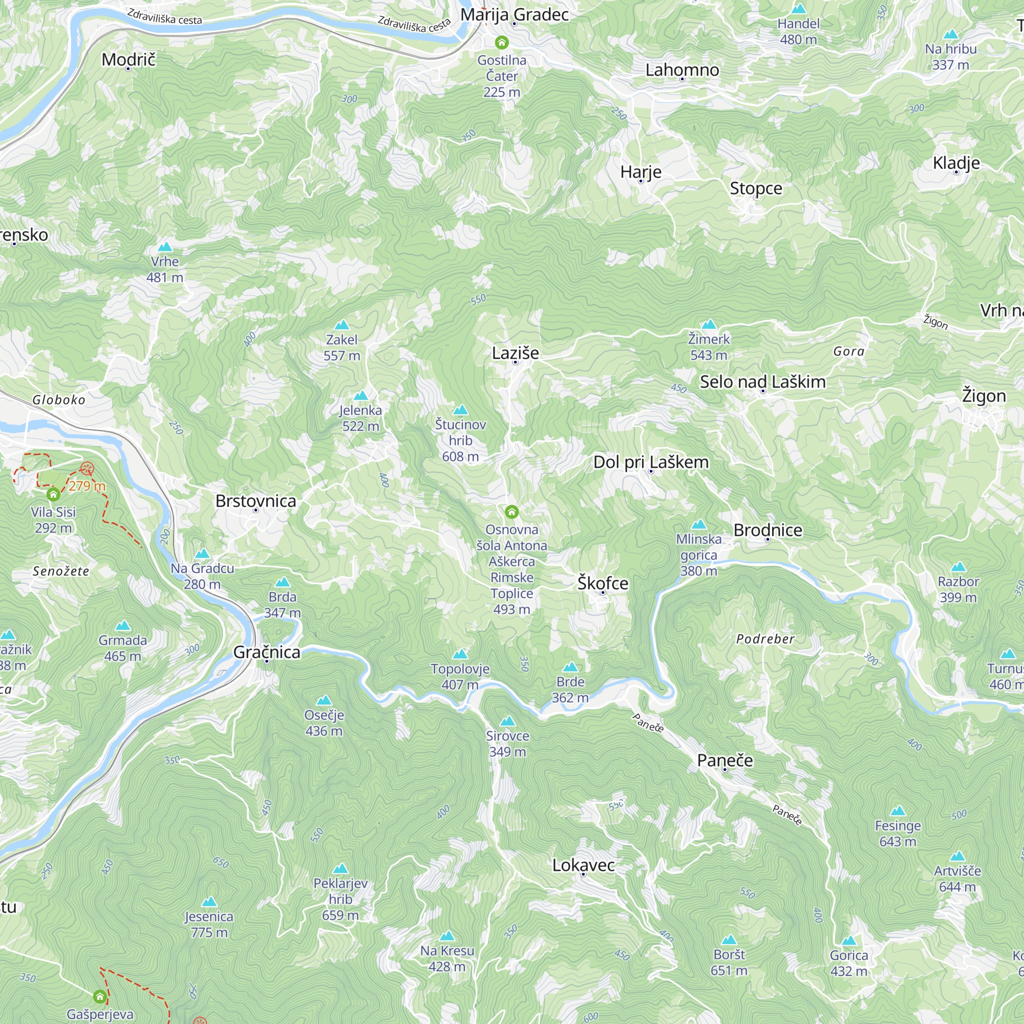 Osnovna šola Antona Aškerca Rimske Toplice map