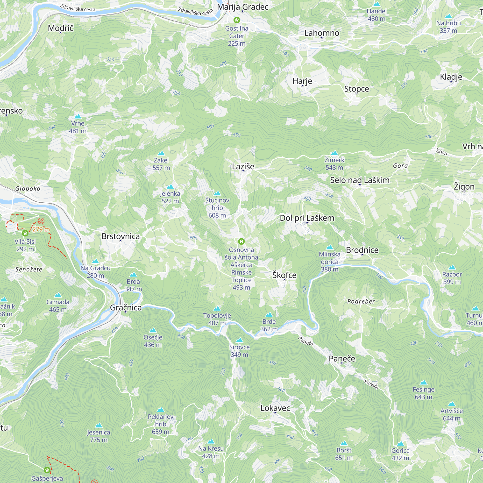 Osnovna šola Antona Aškerca Rimske Toplice map