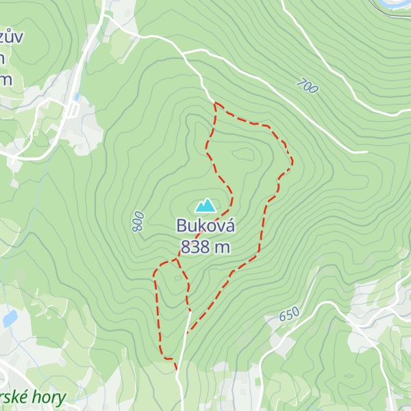 Map of Buková