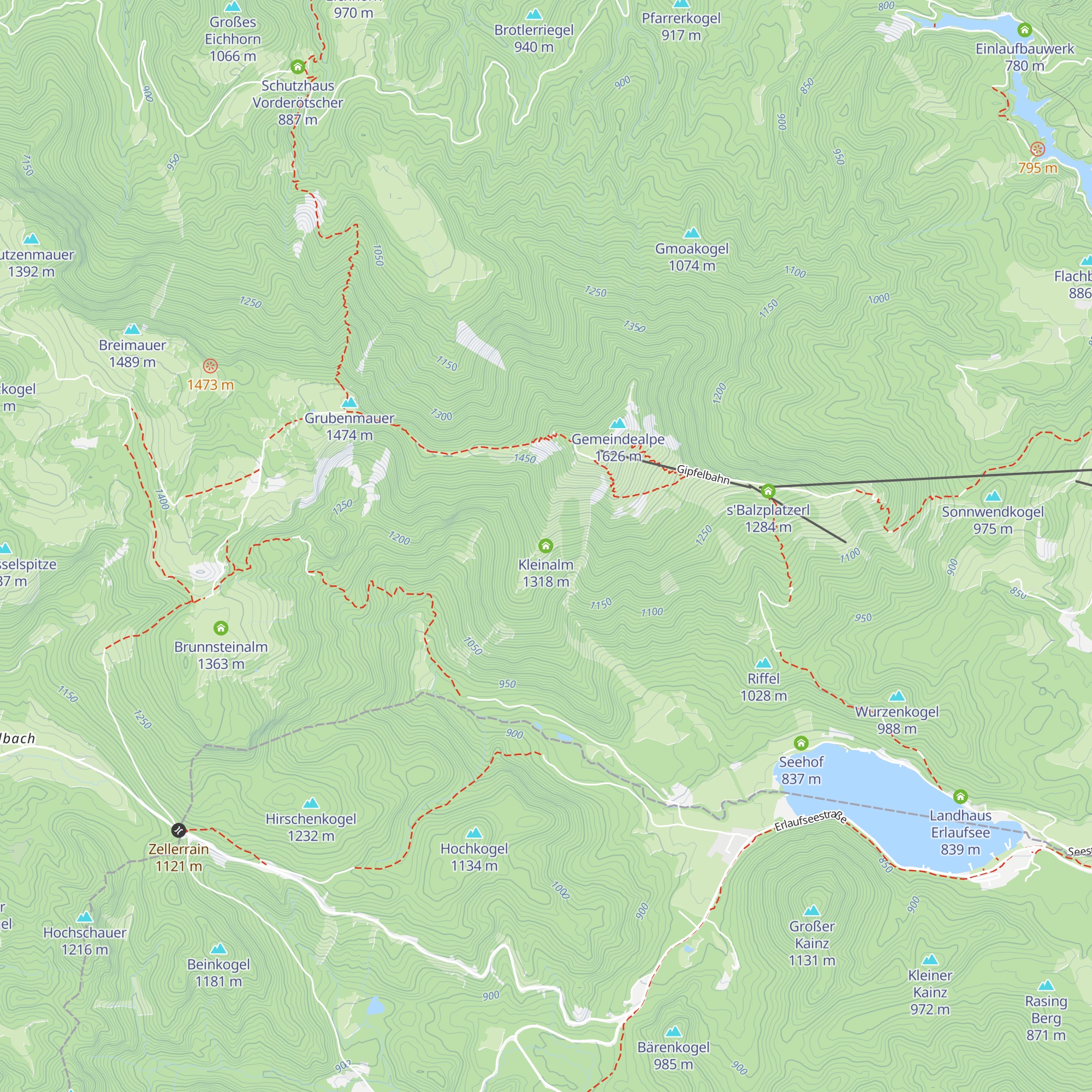 Kleinalm map
